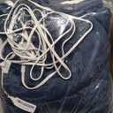 ESTINGO Heated Blanket Twin Size, Fast Heating Blanket with 5 Heating Levels & 10 Hours Auto Off, Soft Cozy Sherpa Electric Throw Blanket for Home Bedding, Machine Washable, 62"x84", Navy Blue