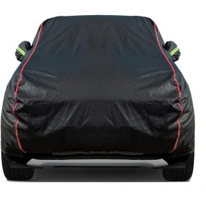 Breathable New Material, Waterproof Car Cover, Locks and Zipper Doors, Sunscreen Waterproof UV Prevention Snowproof Wind and Windproof,Suitable for Indoor Outdoor,for SUV (up to 180") B10