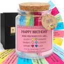 2 x Birthday Gifts for Women, Happy Birthday Gift for Mom Grandma Friends Sister Boss Teacher Coworker, Bday Gift for Woman Her, Scripture Presents, Bible Verse Jar, Christian Gifts