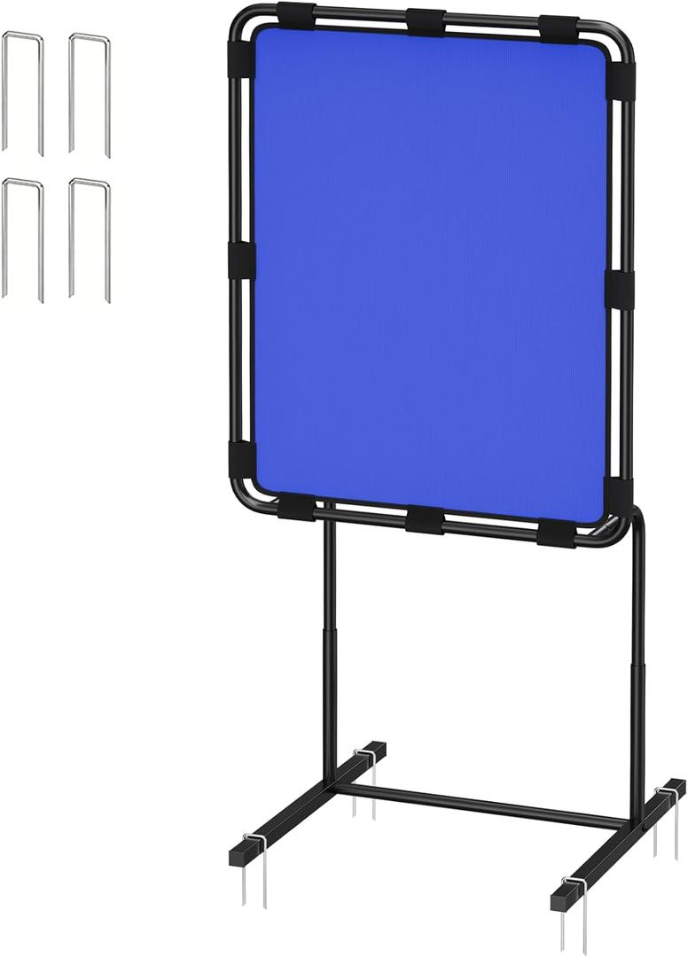 Baseball Strike Zone Target for Plastic Balls Adjustable Height Pitching Target Strike Zone, Blue