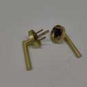 Gold Interior Door Handles, Brushed Gold Privacy Lever Door Handle, Heavy Duty Interior Bedroom Door Lever Pack, Gold Door Handles Interior for Bathroom