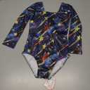 Snowheart Leotards for Girls Size 3-4T Meteor Shower Tumbling Unitard Long Sleeve Leotards Toddler One Piece Crew Neck