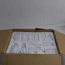 Brajttt Bud Vase Set of 25, White Vases, Glass Bud Vases in Bulk, Small Vases for Mini Flower Vase Set, Cute Vintage Glass Vases Set for Flower,Wedding,Home,Centerpiece Table Decorations (White-25pcs)