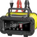 E-FAST 20A Smart Car Battery Charger, 12V 24V Maintainer & Desulfator - Compatible with LiFePO4 Lithium, AGM, Gel, SLA, Deep Cycle - High-Power Trickle Charger for Car, Truck, RV, Boat, Marine