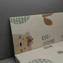 UANLAUO Baby Play Mat,71"x 79"Extra Large Playmats, Foldable Baby Play Mat for Floor, Non-Toxic Tummy Time and Crawling Playmat, Thick Foam Play Mat for Baby, Reversible Portable for Infant, Toddler (79x71x0.4 Inch, Bear+ Jungle+ Party)