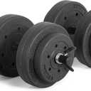 CAP Barbell 40-Pound Adjustable Cement Dumbbell Set  Versatile Vinyl Coated Weights for Home Gym Excellence