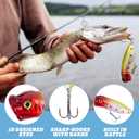 Fishing Advent Calendar 2025 for Men,24 Days Tackle Christmas Countdown Calendar for Anglers, Fishing Lures Kit for Fish Lip Gripper, Lures, Hooks, for Dad,Teen Boys