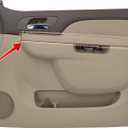 KAIRAY 80994 Front Right Passenger Side Armrest, Door Panel Compatible with Chevy Silverado Avalanche Suburban GMC Sierra Yukon 2010-2014, Door Release Handle Above Armrest 27 in, Tan GM# 84127280
