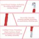 2 Pcs Electrical Connector Separator, Disconnect Tool for Automotive Electrical Connectors, Terminal Connector Removal Pliers for Fuel Injectors, Push Tab & Wire Connectors (Red)