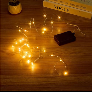Pack Of 2 Simplelight Fairy Lights Battery Operated, Pack of 2 Mini Twinkle Lights Battery Operated for Halloween, Bedroom, Christmas, Parties, Weddings, Centerpiece, Decoration (3m/10ft Warm White)