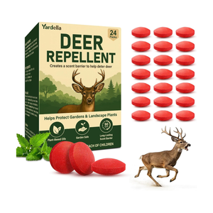 Powerful Deer Repellent Balls, Pest Repellent 24-Pack Deer Repellent for Garden & Outdoor Use, Natural Peppermint Oil Deer Deterrent to Keep Deer Away from Garden, Yard