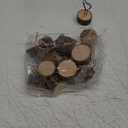 15 Pcs Wood Table Number Holders Stands Christmas Wooden Base Place Card Picture Holders for Centerpieces Rustic Iron Wire Picture Picks Clip Stand (Heart)