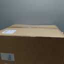 Milk Glass Ceiling Light Fixture - Antique Brass Semi Flush Mount Pendant Light for Kitchen, Hallway, and Bedroom 15 inch (White 15 inch)