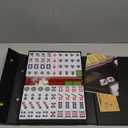 Yellow Mountain Imports Chinese Mahjong Set Rouge Heritage 146 Medium Tiles, Professional Set for Chinese-Style Play (Green)