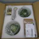 Vintage Battery Operated Wall Sconce with Green Crystal Grid Glass Lampshade Rechargeable Battery Powered Wall Light with Remote Control for Bedside Bedroom Bathroom, Set of 2