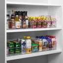 ClearSpace Plastic Pantry Organization and Storage Bins with Removable Dividers Perfect Kitchen Organization or Kitchen Storage Refrigerator Organizer Bins, Cabinet Organizers (4 Pack XL)