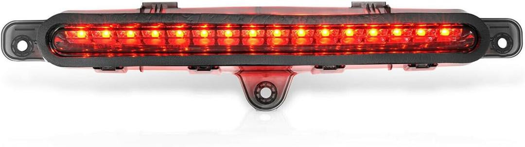 3RD Brake Light Smoke Red Full High Mount Center Stop Lamp Compatible with Mustang 2010-2014 AR3Z13A613A T20A008-EHS1