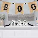 Cute Boo Ghost Halloween Decorations Indoor, Wooden Tiered Tray Decor Table Sign Ghost Signs for Party Home Shelf Display