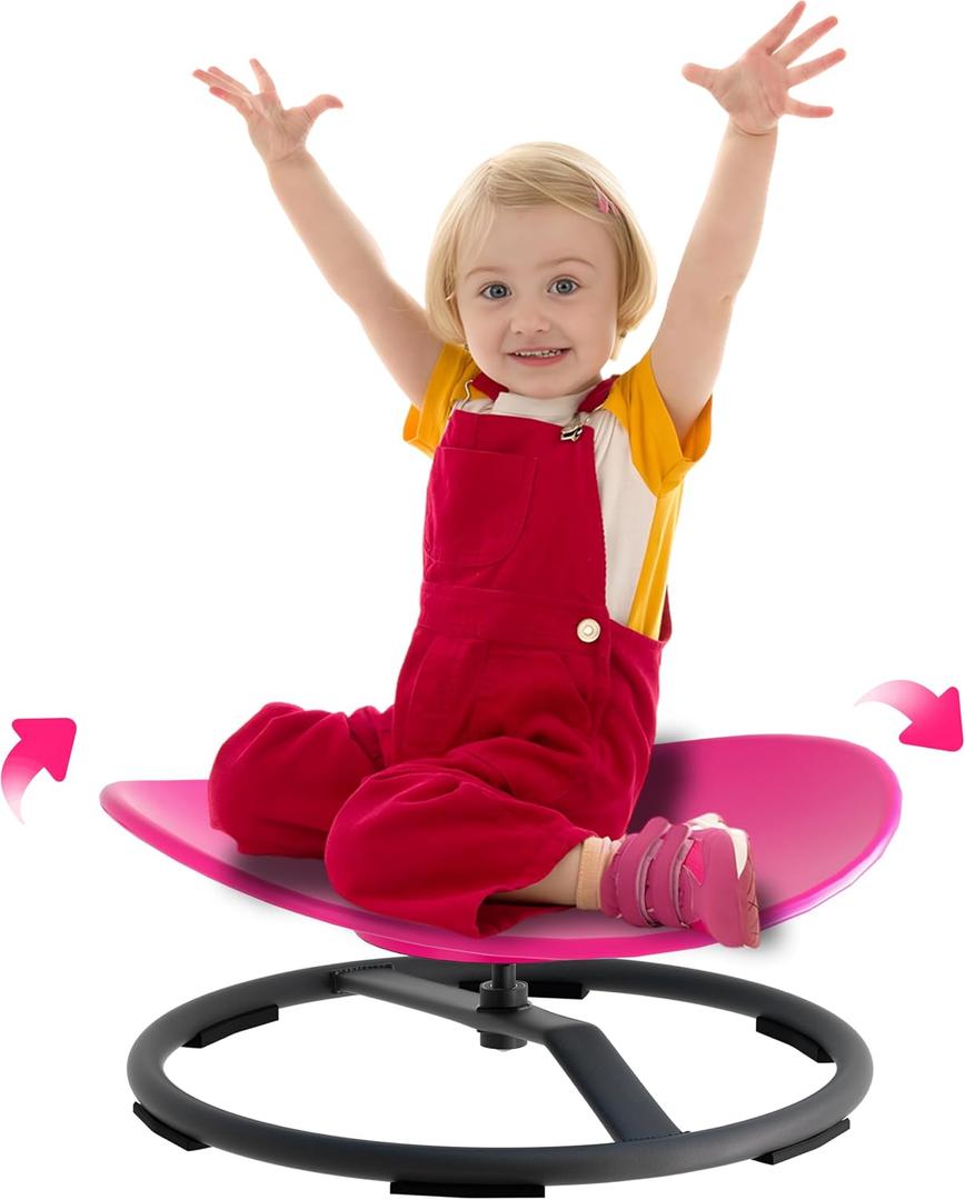 Sensory Spinning Chair for Autistic Kids, Pink