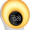Sunrise Alarm Clock, White Noise Sleep Sound Machine for Bedroom, Wake Up Light with 30 Soothing Sounds, Dual Alarms, Snooze, Bedside Lamp, Christmas Gift for Baby, Adults, Heavy Sleepers