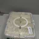 WACOI Divided Snack Serving Tray with Lid and Handle travel Snackle Box Charcuterie Container Portable Storage Organizer for Candy, Fruits, Nuts, Snacks 1Pack White