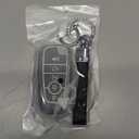 Key Fob Cover with Keychain for Ford Explorer Fusion Escape Edge Expedition F150 F250 F350 F450 F550 Maverick (Black)