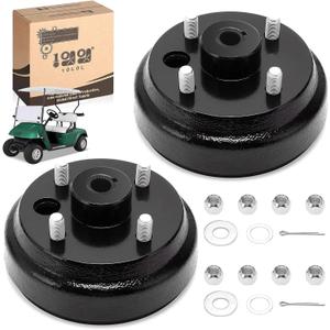 10L0L Golf Cart Brake Drum/Hub Assembly (Electric) for EZGO TXT Replaces OEM# 19186G1P