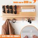 Double Sided Tape Heavy Duty (2 Rolls, 20 Feet) - Removable Waterproof Nano Mounting Filament Tape, 1.2" & 0.8" Width for Picture Hanging, Wall Decor, Posters, Carpets, Rugs - Indoor & Outdoor Use.