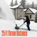 Westinghouse WSnow18D Corded Snow Blower 18-inches Wide, Dual LED Lights, Electric Snow Blower with 25ft Throwing Distance, Plows 720lbs/min, Adjustable Chute