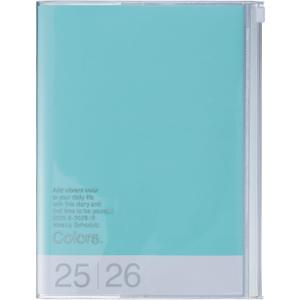 MARK'STYLE A5 Weekly Vertical Planner 16 Months (Sep. 2025  Dec. 2026) with Soft Transparent PVC Cover,Refillable, Pocketed, for Daily Organizing & Planning (Mint)