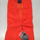 Mina Self 2026 Summer Linen Blazer Women - Lightweight Breathable 3/4 Stretchy Ruched Sleeve Casual Work Jacket with Pockets (Medium, Red)