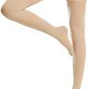 Beister Medical Closed Toe Thigh High Compression Stockings with Silicone Band for Women & Men, Firm 20-30 mmHg Graduated Support for Varicose Veins, Edema, Flight, Beige, Large