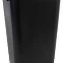 Boardwalk Soft-Sided Plastic Wastebasket, Commerical Trash Can for Office, Kitchen, Bathroom, 41 qt, Black