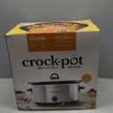 Crock-Pot 7 Quart Oval Manual Slow Cooker, Stainless Steel (SCV700-S-BR), Versatile Cookware for Large Families or Entertaining