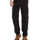 Jessie Kidden Mens Waterproof Hiking Pants, Outdoor Snow Ski Fishing Fleece Lined Insulated Soft Shell Winter Pants, XL