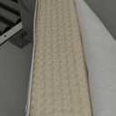 YnM Cotton Waffle Weave Duvet Cover for Weighted Blankets with 16 Strings (Oatmeal,60''x80'')