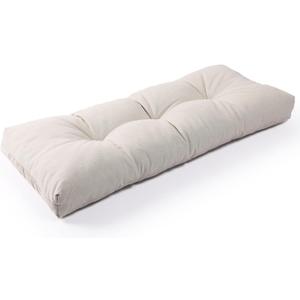 SUNROX LokGrip Non Slip Tufted Memory Foam Bench Cushion, FadeShield Water Resistant Durable Thicken Outdoor/Indoor Bench Seat Pads 42x16x4 inch, Cream