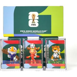 TCMOT 3PCS World Cup Mascot 2026, World Cup 2026 Merchandise, Collectible Team Mascots with Exquisite Details, Soccer Fan Game Gift, Party Decor