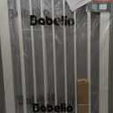 BABELIO 36" Tall Dog Gate PressGuard C5, 26-40" Wide Auto Close Baby Gate, Pressure Mounted Metal Pet Gate, Easy Install No Drilling, No Tools Needed, with Wall Protectors and Extension Kits, White