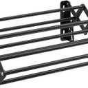 SONGMICS Clothes Drying Rack, Wall-Mounted Drying Rack Clothing, Small Accordion Laundry Rack, 9 Staggered Hanging Rods, Expandable and Retractable, Ink Black ULLR802B01 (16.5"W)