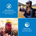 Nalgene 32 oz Wide Mouth Water Bottle | BPA-Free, Durable & Leak Proof, Lightweight Bottle for Hiking & Gym, Work & Travel
