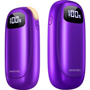 Hand Warmers Rechargeable 2 Pack, Electric Dual-Sided Heating with LED Display & Flashlight, Max 127, 13Hrs Long Lasting Pocket Heater for Raynauds, Hunting Essentials, Golf Gifts for Men Women