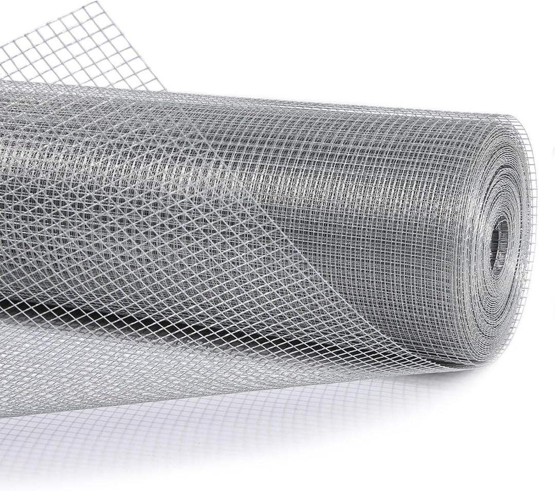 Trenk Galvanized Hardware Cloth Wire Mesh 1/4 Inch 36" x 100' 23-Gauge Chicken Wire Mesh Roll for Garden Fencing, Gopher Mesh, Mesh Wire Fencing and DIY Projects