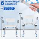 Shower Chair for Inside Shower 450 LB Heavy Duty, Handicap Toilet Chairs for Seniors with Arms, Shower Seat for Elderly and Disabled Inside Tub, Padded Bath Chairs for Shower Stall