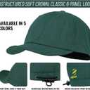 Croogo Soft Short Brim Baseball Cap Washed Cotton Dad Hats Casual Trucker Hat Fashion Flat Bill Hat Urban Street Umpire Caps (Black)