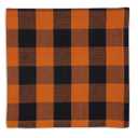 Pillow Cover, 18x18 Inch, Black & Orange