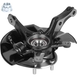 Front Left Driver Side Steering Knuckle & Wheel Bearing Hub Assembly for Honda Civic 2012 1.5L 1.8L L4, Not for SI model, LK097, 51216-TR3-Y00, 51216-TR0-A00