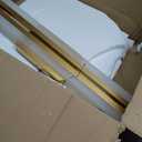 Ralbay 32" LED Gold Vanity Lights for Bathroom 36W Frosted Aluminum Modern Gold Bathroom Vanity Light Fixtures Over Mirror Modern Gold Bath Lighting 6000K White Light