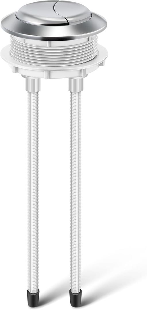 Enhon 1 Pack 48mm Toilet Tank Buttons, Flush Valve Dual Push Button Replacement Adjustable, Compatible with Glacier Bay Aquasource, American Standard, Twfords, Armitage Shanks, Geberit