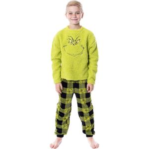 Dr. Seuss The Grinch Who Stole Christmas Unisex Toddler 2 Piece Pajama Set (4T)